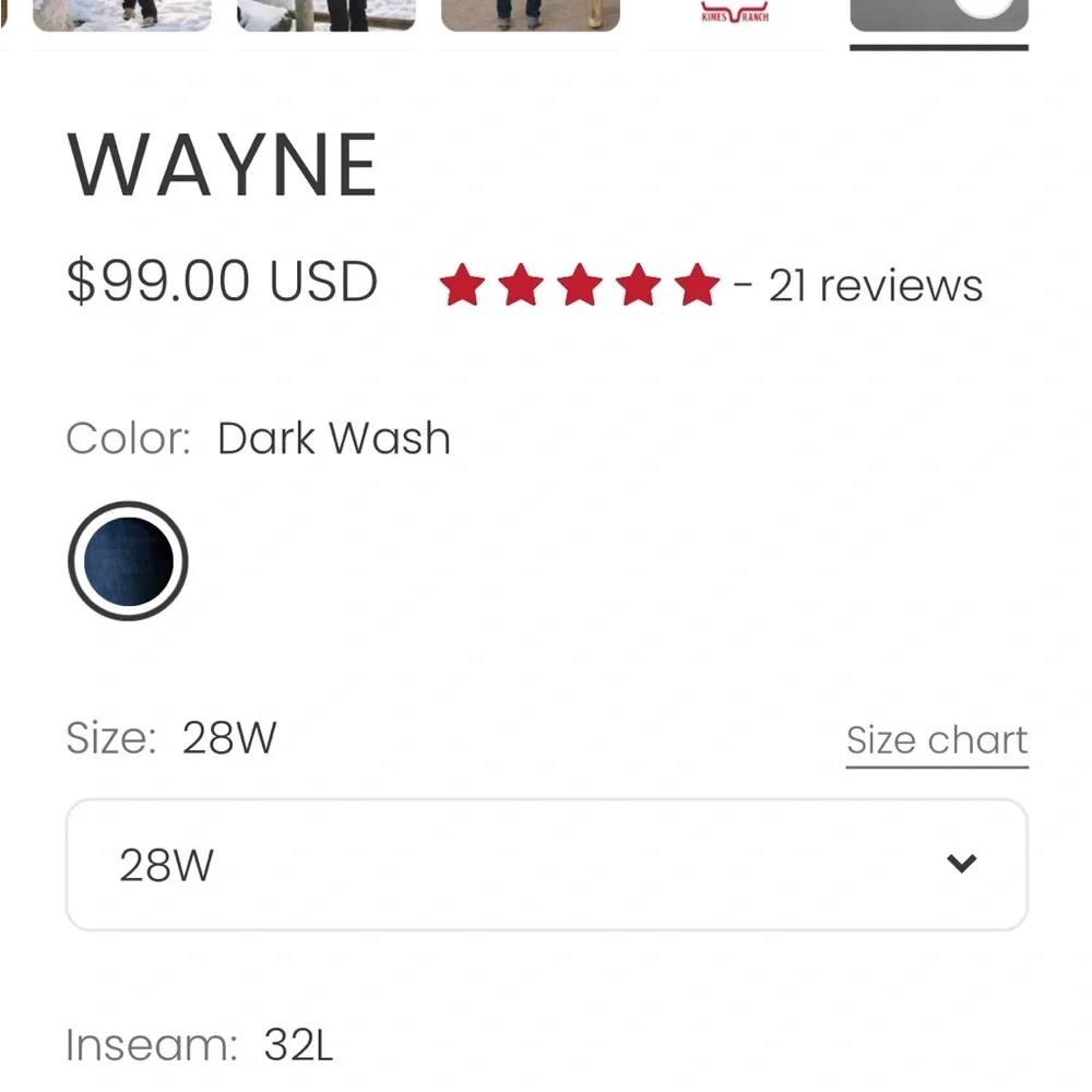 Kimes Ranch Men's Deep Blue Slim Jeans - Picture 14 of 15